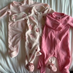 Carter's Pink and Cream Footies Set